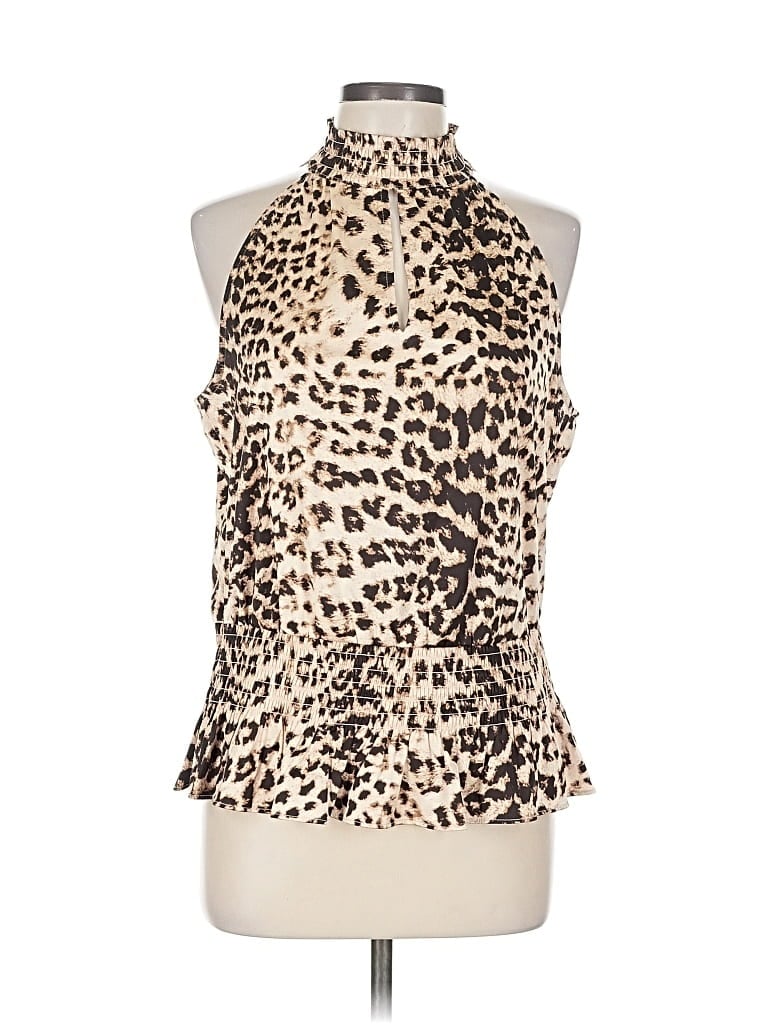 Pre-owned Inc International Concepts Sleeveless Blouse In White