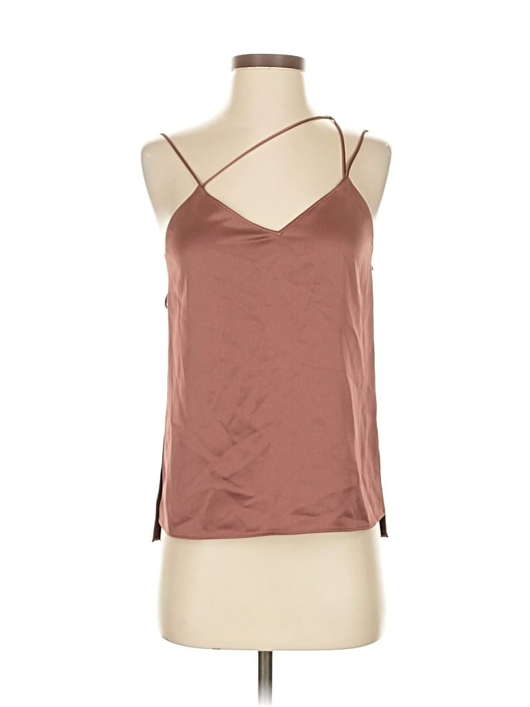 Theory Sleeveless Top Brown Halter Neckline Tops In Brown
