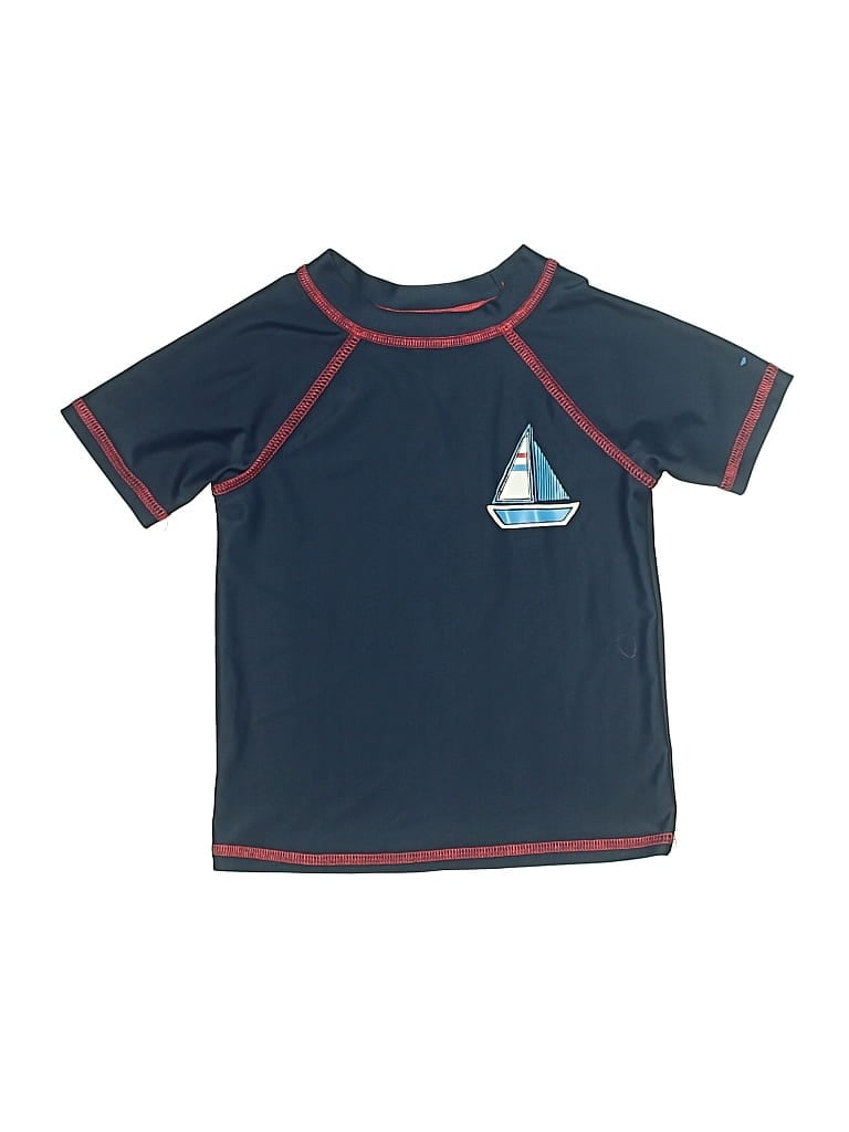 Pre-owned Floatimini Kids' Short Sleeve T-shirt In Blue