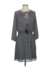 Daniel Rainn 100% Polyester Chevron-herringbone Gray Casual Dress Size S - photo 1