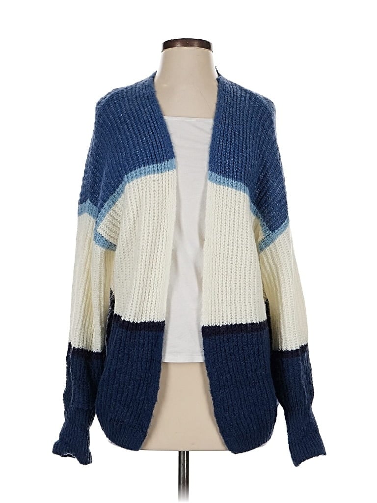 Pre-owned Z Supply Cardigan Sweater In Blue