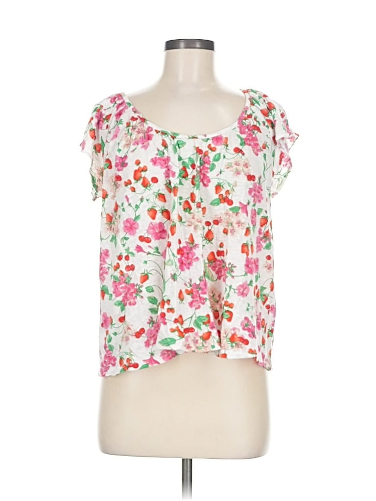ANN TAYLOR Pre-owned Short Sleeve Blouse In Pink