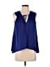 BCBGMAXAZRIA Blue Sleeveless Blouse Size XS - photo 1