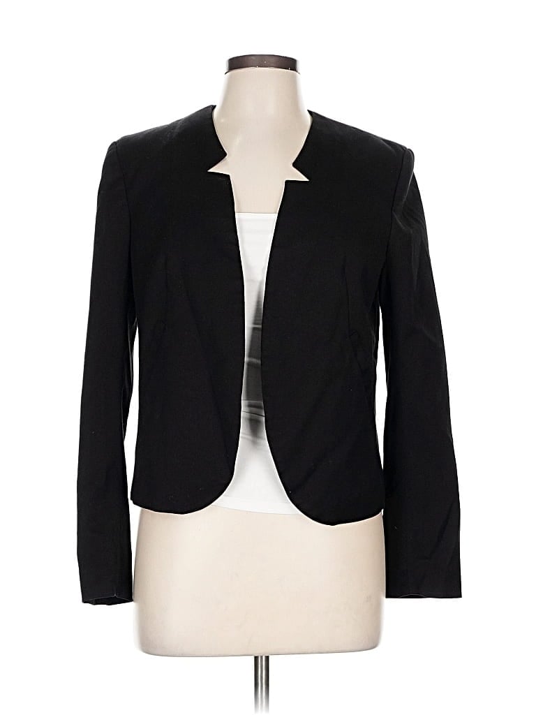 Pre-owned Divided By H&m Blazer Jacket In Black