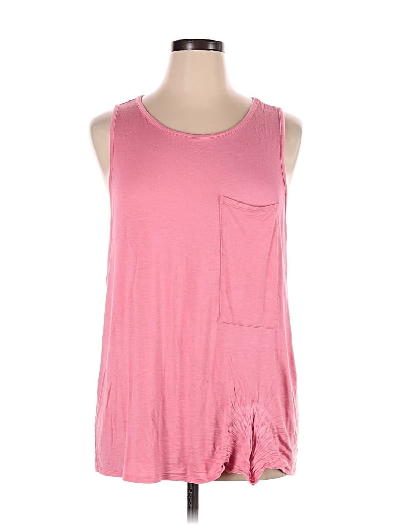 Pre-owned Shop Basic Usa Sleeveless T-shirt In Pink