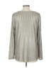 Kim & Cami Metallic Silver Long Sleeve Top Size L - photo 2