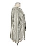 Kim & Cami Metallic Silver Long Sleeve Top Size L - photo 4