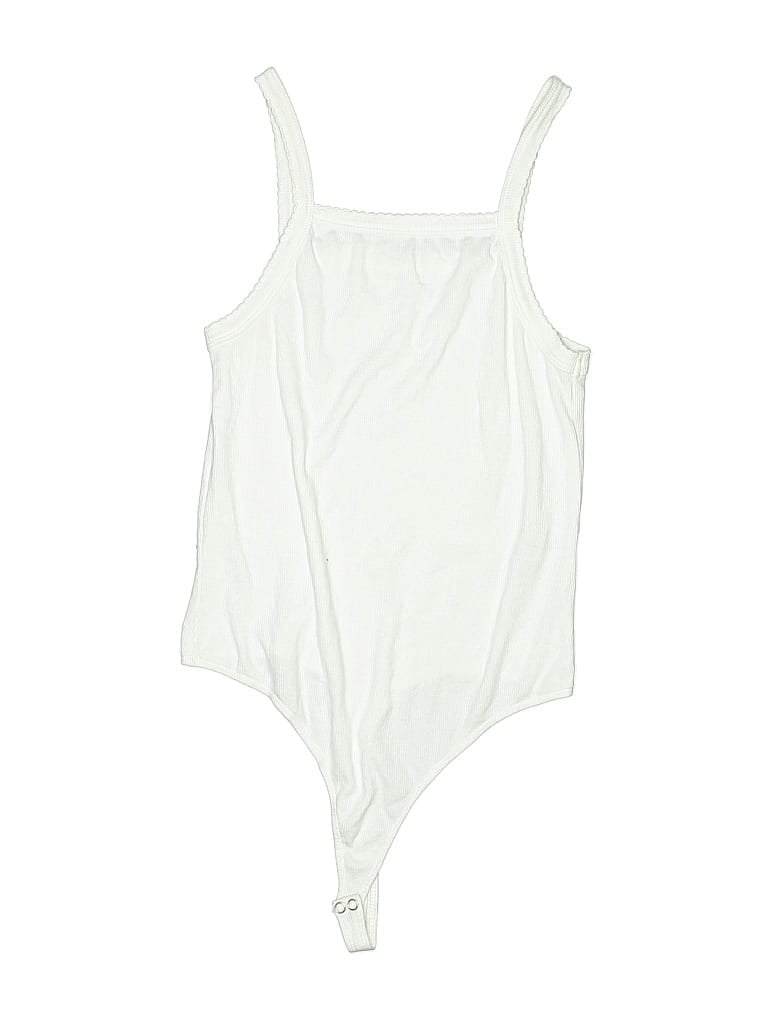 Pre-owned Bp. Bodysuit In White