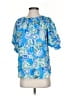 Chico's Blue Short Sleeve Blouse Size Sm (0.5) - photo 1