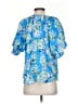Chico's Blue Short Sleeve Blouse Size Sm (0.5) - photo 2
