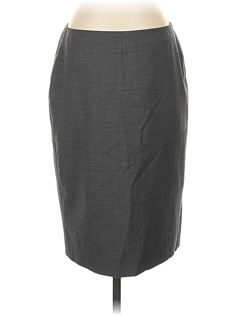 Pre-owned Talbots Formal Skirt In Gray