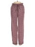 J.Crew 100% Polyester Hearts Burgundy Casual Pants Size 00 - photo 1