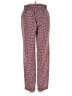 J.Crew 100% Polyester Hearts Burgundy Casual Pants Size 00 - photo 2