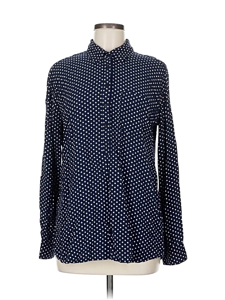 COSMIC BLUE LOVE Pre-owned Long Sleeve Blouse In Blue
