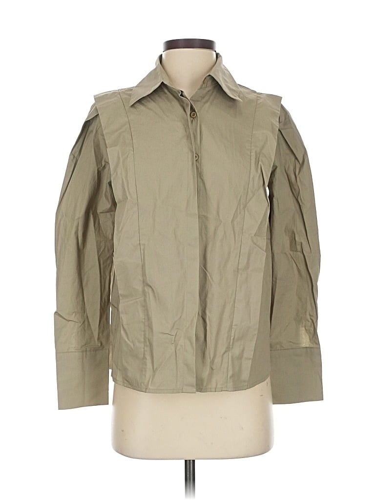 Pre-owned Commense Long Sleeve Blouse In Brown