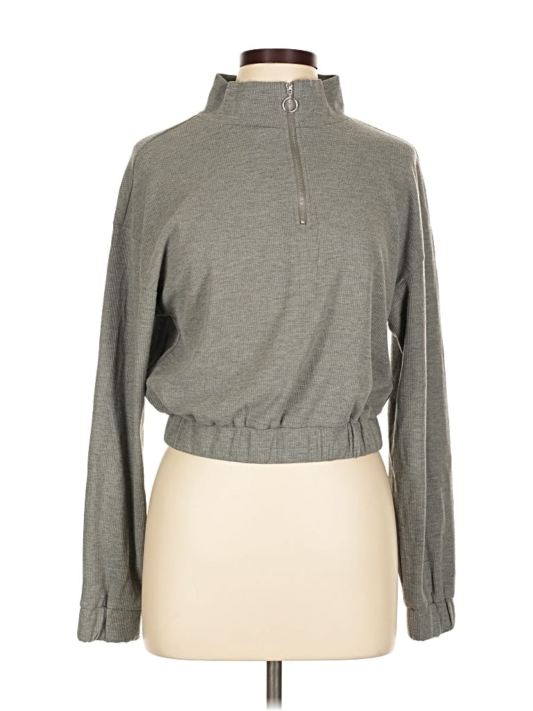 Pre-owned Forever 21 Turtleneck Sweater In Gray