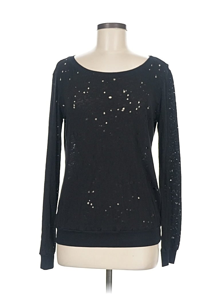 Pre-owned Michael Stars Pullover Sweater In Black