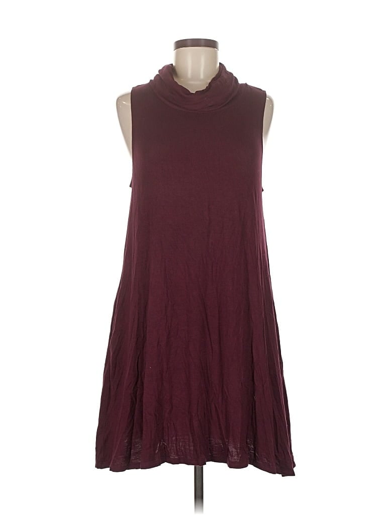 Pre-owned Nine Britton Casual Dress In Burgundy