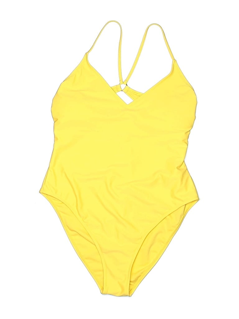 Pre-owned Shade & Shore Bodysuit In Yellow