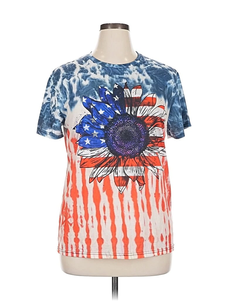 Pre-owned Unbranded Short Sleeve T-shirt In Blue