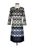 Taylor Print Blue Casual Dress Size 2 - photo 1