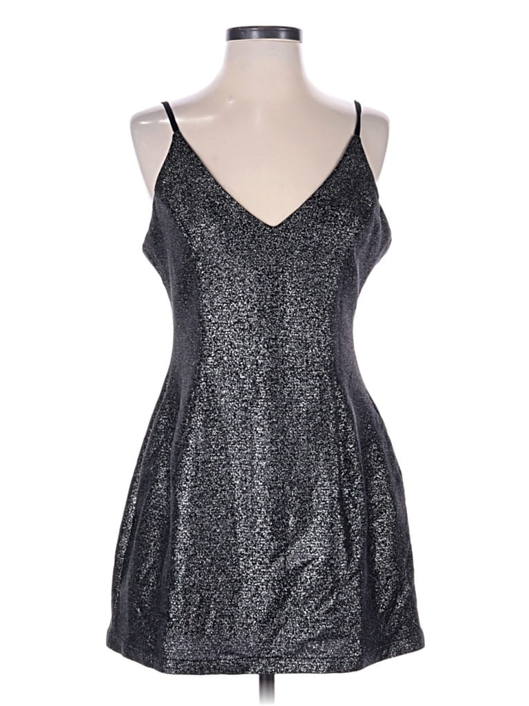 Pookie & Sebastian Cocktail Dress In Gray