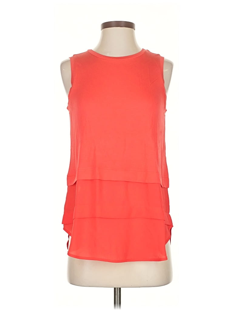 Pre-owned Michael Michael Kors Sleeveless Blouse In Orange