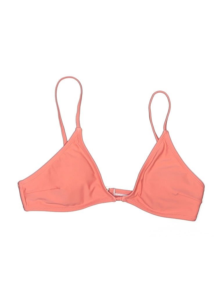 Click to view more detailed imagery on our partner's website Pre-owned Cupshe Swimsuit Top Orange Solid Pattern Swimwear