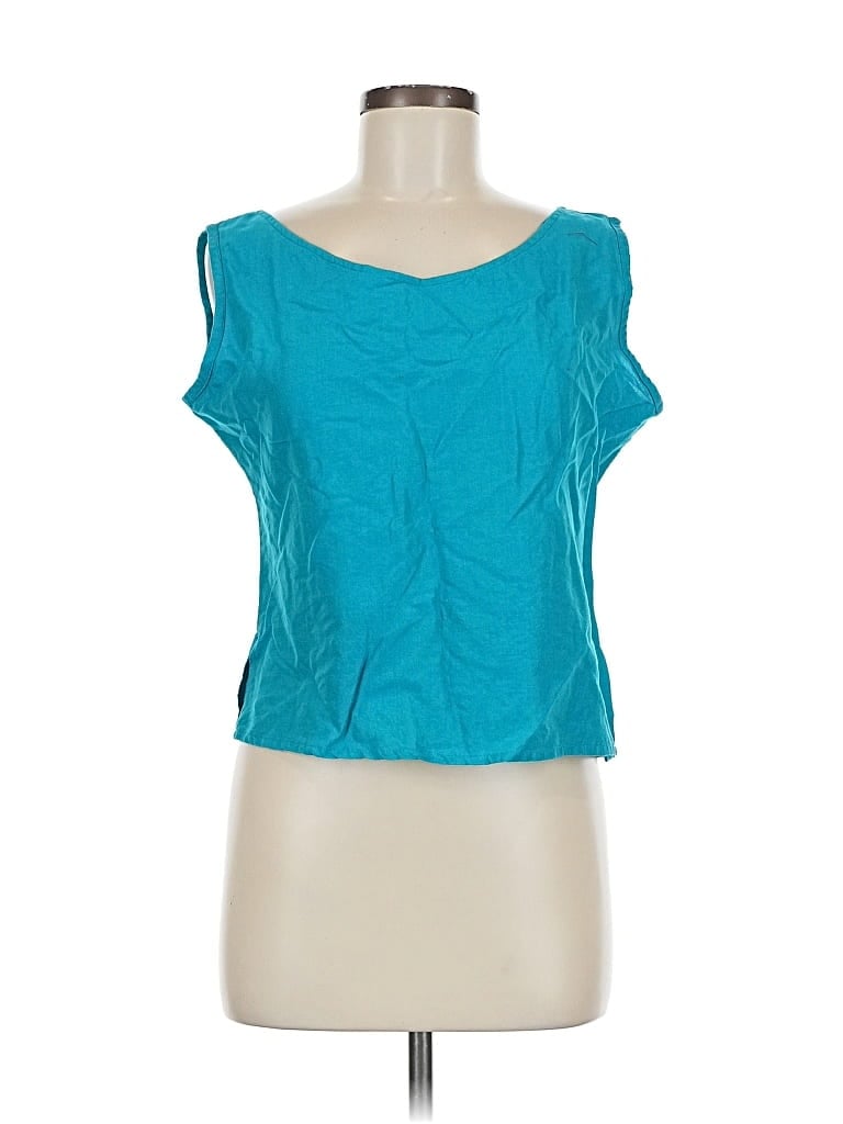 Pre-owned Assorted Brands Sleeveless T-shirt In Blue