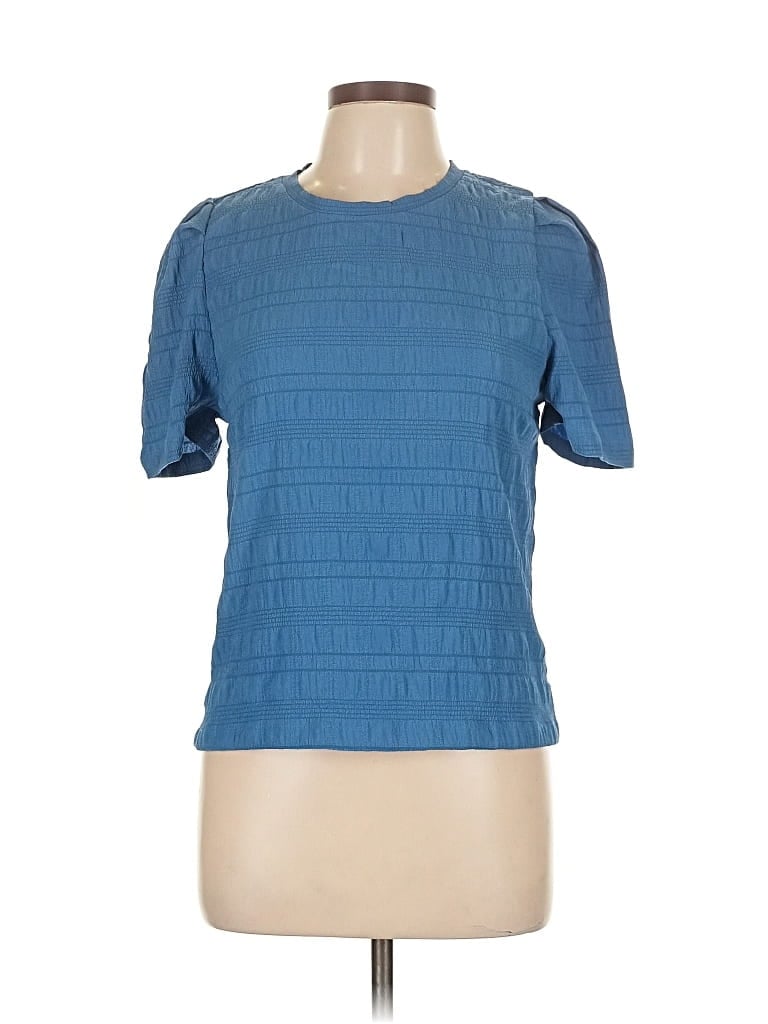 Pre-owned Assorted Brands Short Sleeve T-shirt In Blue