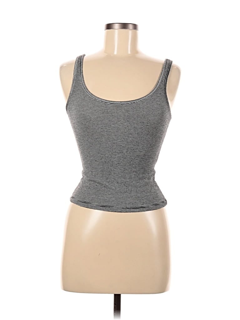Pre-owned Brandy Melville Tank Top Gray Strapless Neckline Tops