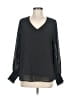 Aifer 100% Polyester Black Long Sleeve Blouse Size M - photo 1