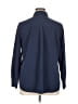 Chico's Solid Blue Long Sleeve Button-Down Shirt Size XL (3) - photo 2