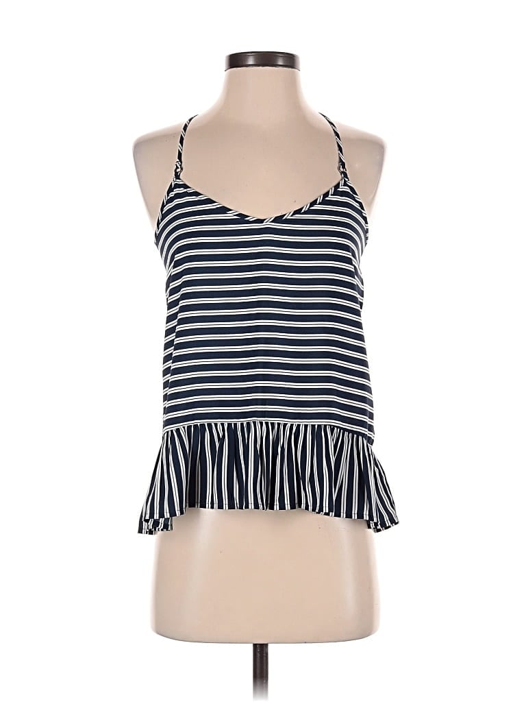 Pre-owned Abercrombie & Fitch Sleeveless Top Blue Halter Neckline Tops