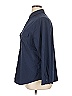 Chico's Solid Blue Long Sleeve Button-Down Shirt Size XL (3) - photo 5