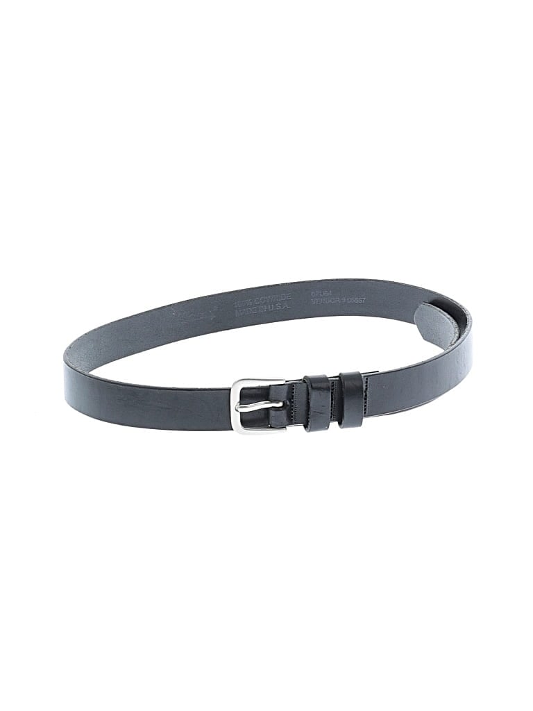Pre-owned Assorted Brands Leather Belt In Black
