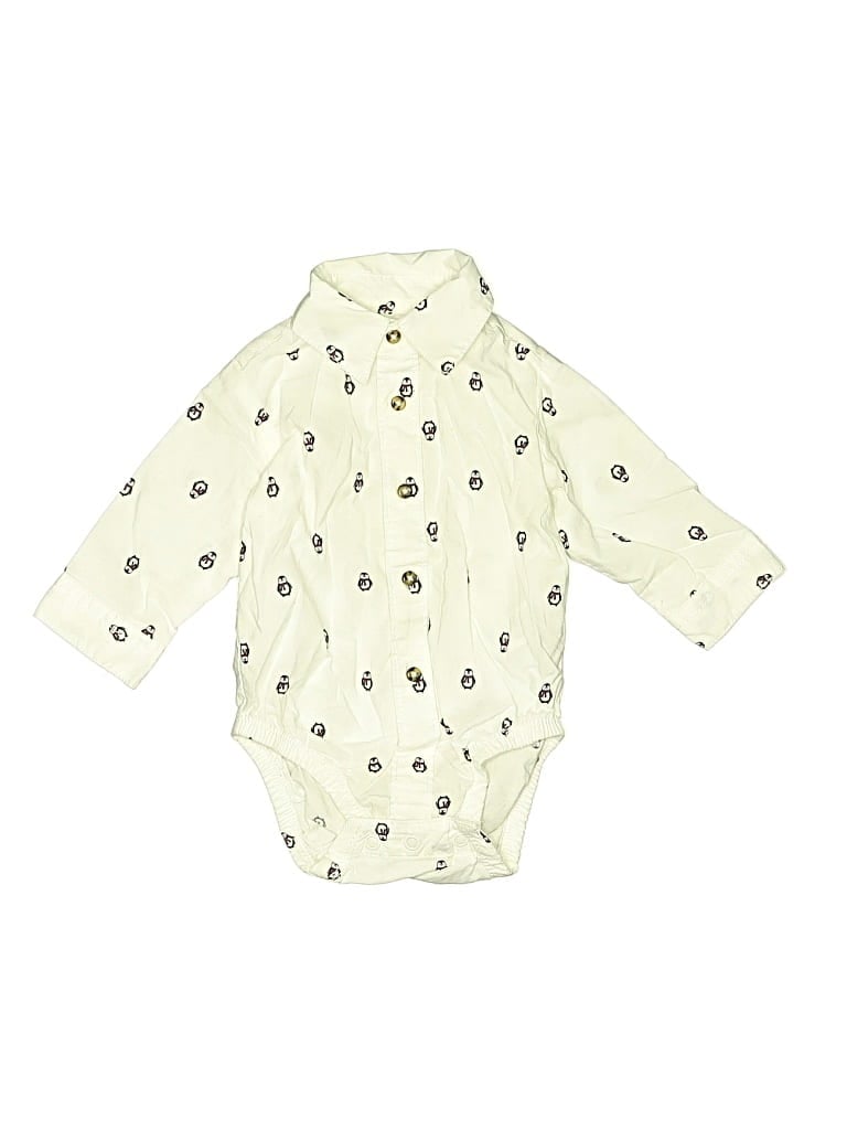 Click to view more detailed imagery on our partner's website Pre-owned Just One You Made By Carter's Babies' Long Sleeve Onesie In White