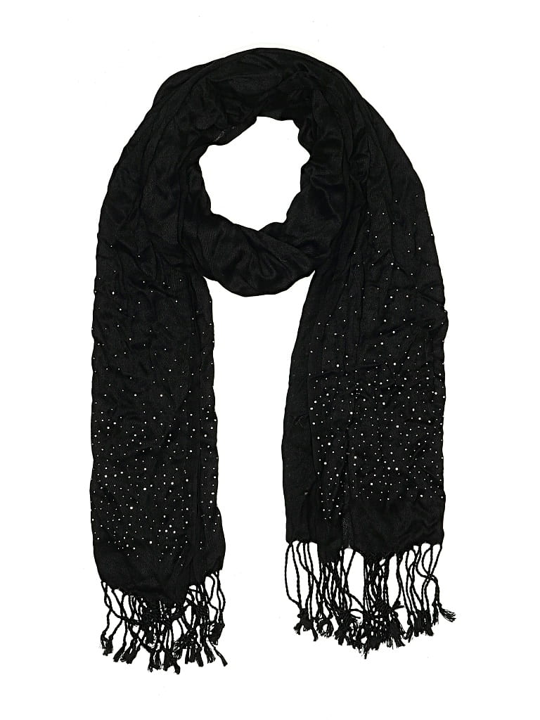 Pre-owned Assorted Brands Scarf In Black