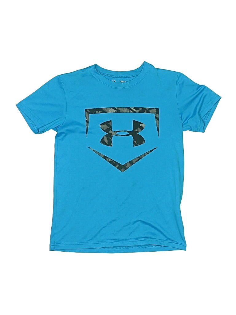Pre-owned Under Armour Kids' Short Sleeve T-shirt In Blue