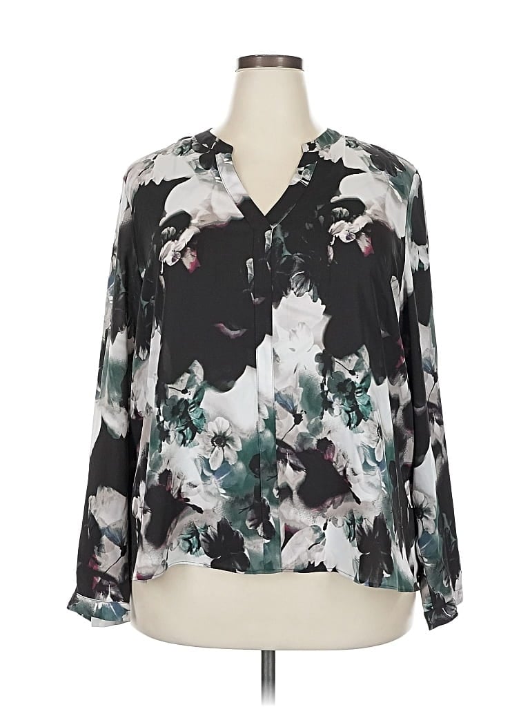 Pre-owned Jennifer Lopez Long Sleeve Polo Shirt In Black