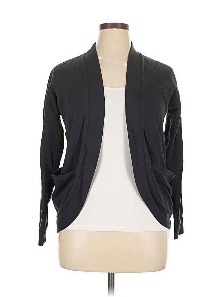 Pre-owned Lands' End Kimono In Black