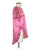 S'edge 100% Polyester Tie-dye Pink Short Sleeve Top Size S - photo 4