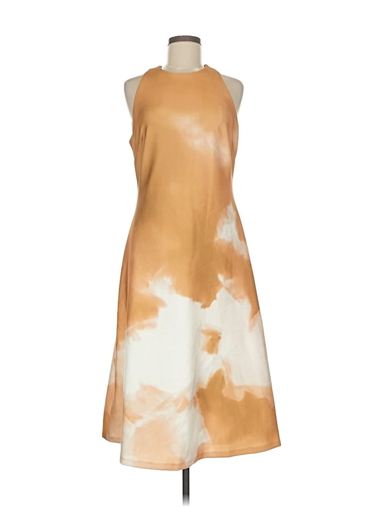 Donna Karan Casual Dress In Yellow