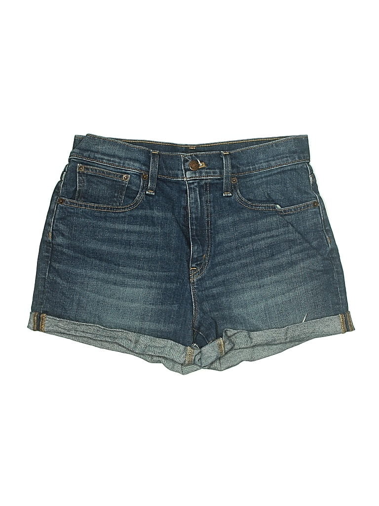 Pre-owned J.crew Factory Store Denim Shorts In Blue