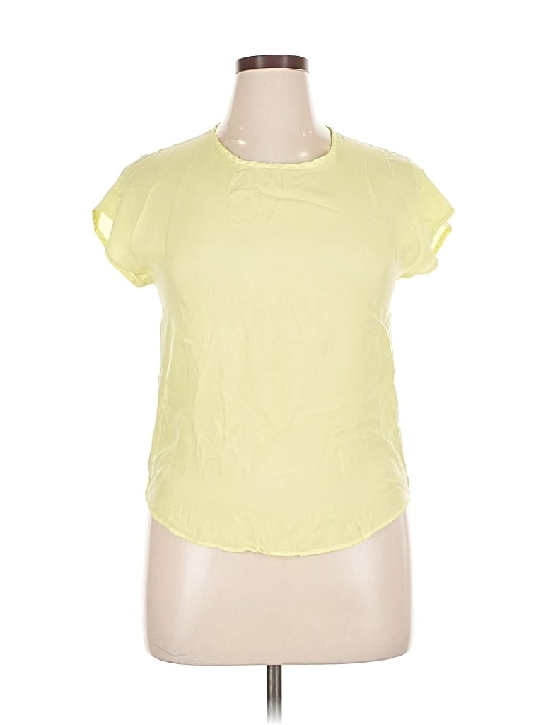 Pre-owned Gerry Weber Short Sleeve T-shirt In Yellow