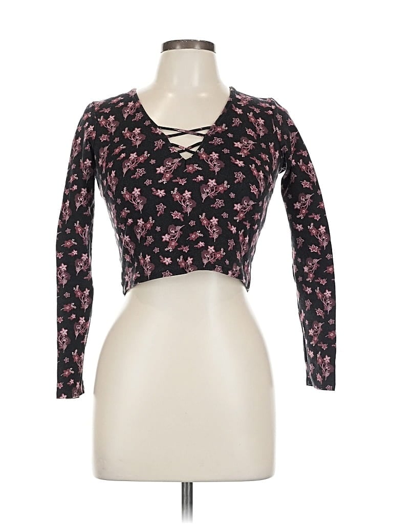 Pre-owned Hollister Long Sleeve T-shirt In Pink