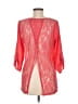 Studio Y 100% Polyester Red Pink 3/4 Sleeve Blouse Size M - photo 2