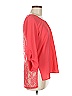 Studio Y 100% Polyester Red Pink 3/4 Sleeve Blouse Size M - photo 4