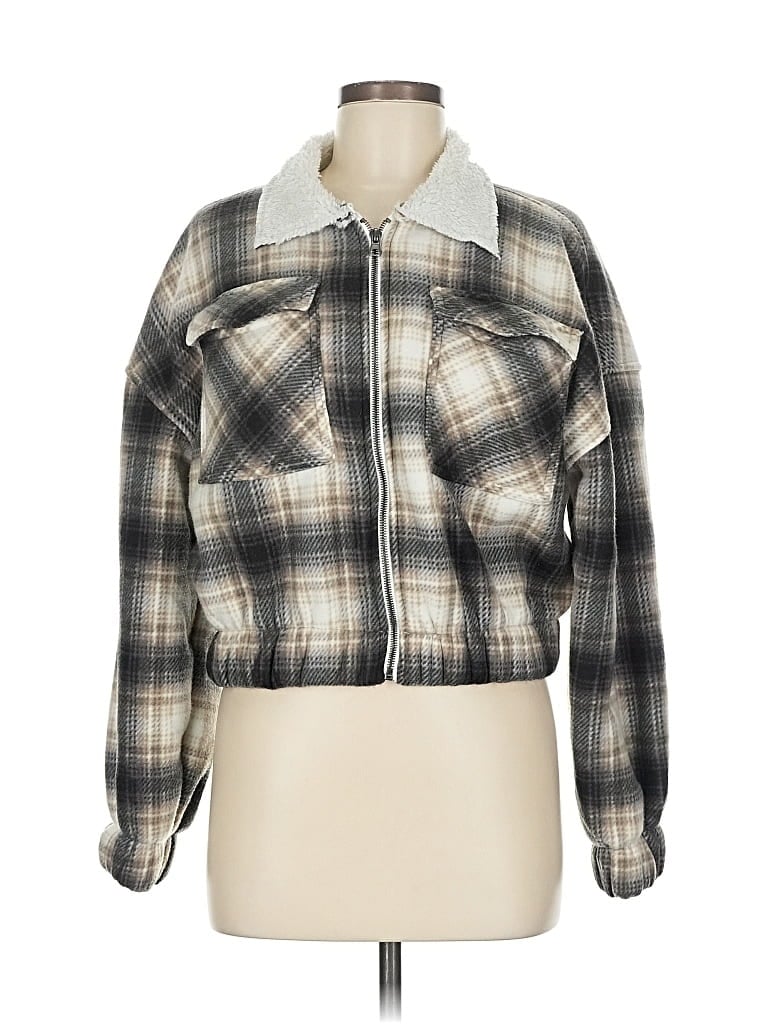 Pre-owned Assorted Brands Jacket In Gray