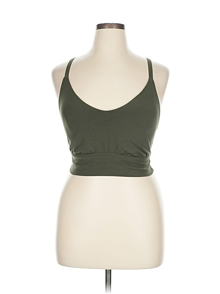 Pre-owned Offline By Aerie Tank Top Green Halter Neckline Tops
